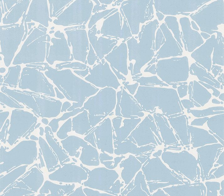 Glaze, Denim Blue Luxury Geometric, 1838 Wallcoverings, 5.3mp / rola