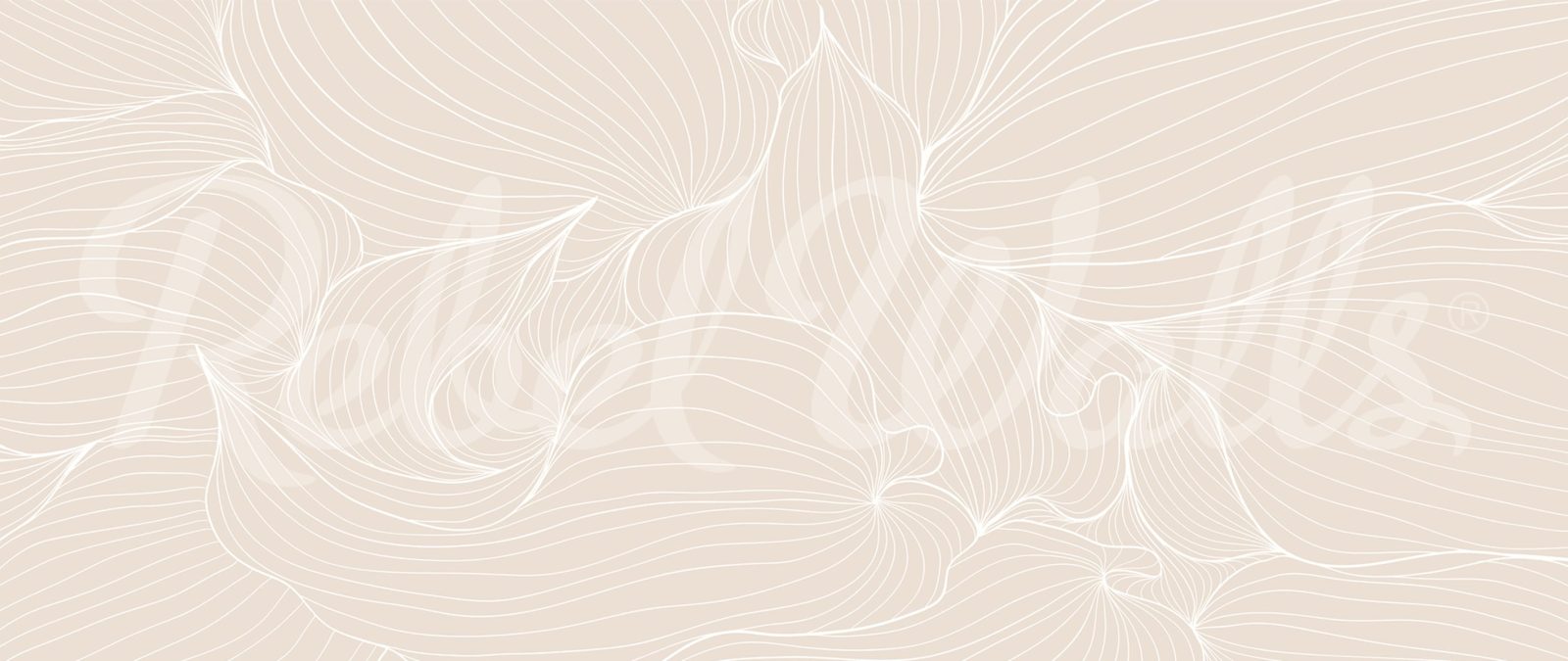 Plantain Lilies, Warm Beige, Rebel Walls