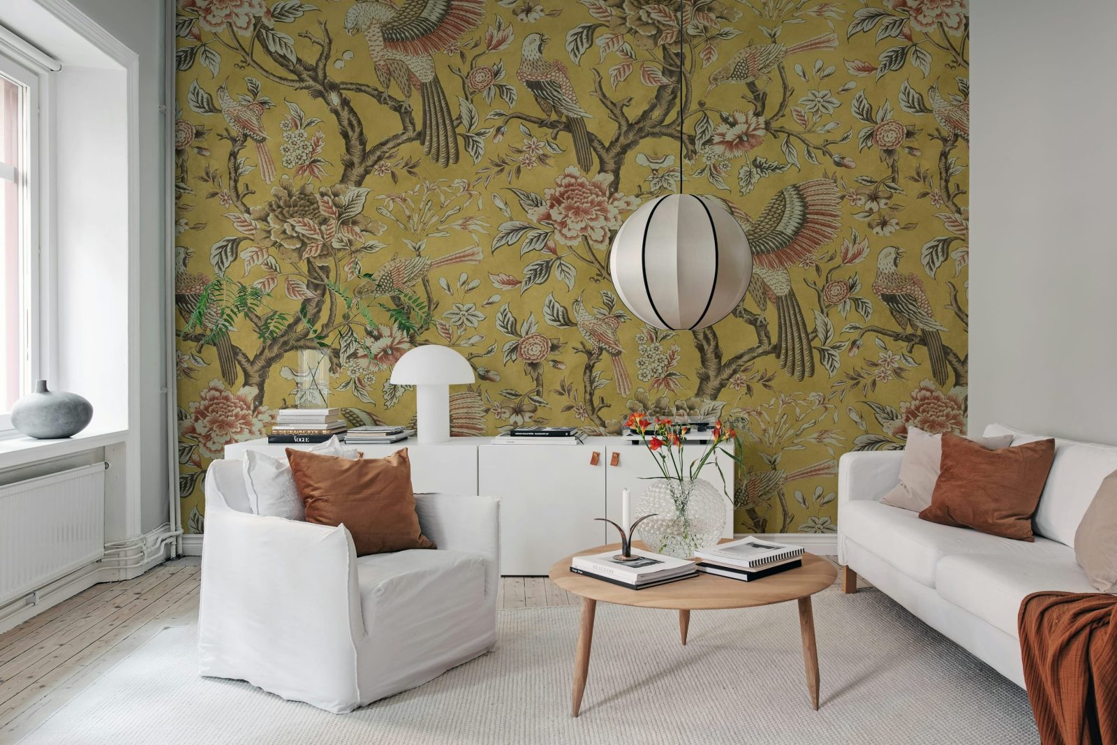 Wings in Bloom, Yellow, Rebel Walls 2