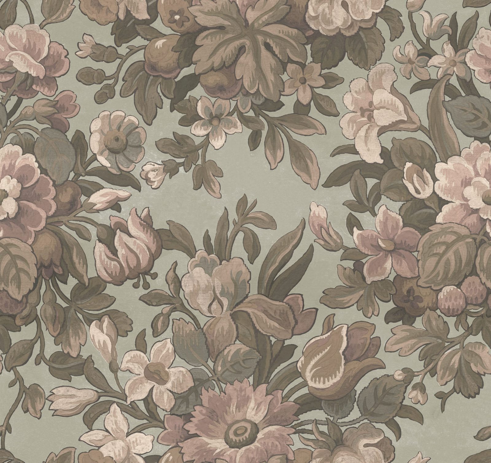 Majestic Vintage Garden, Dusty Pink, Rebel Walls