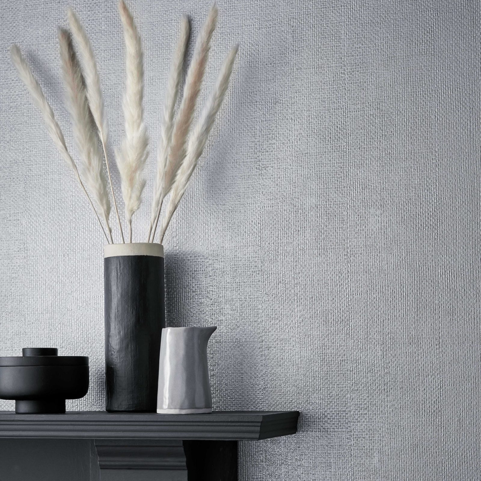Serena, Silver Luxury Textured, 1838 Wallcoverings, 5.3mp / rola 2