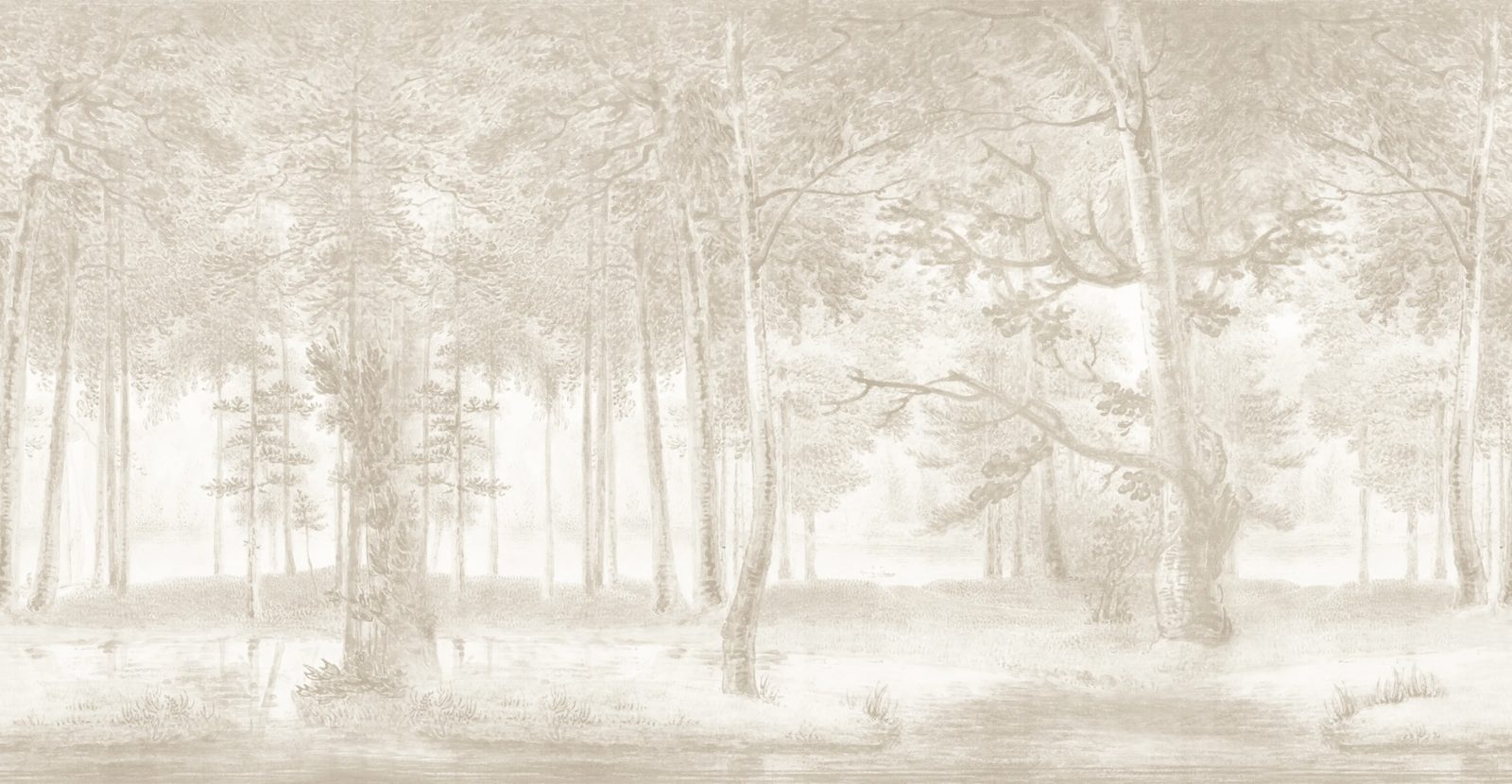 Lovers Forest, Beige, Rebel Walls