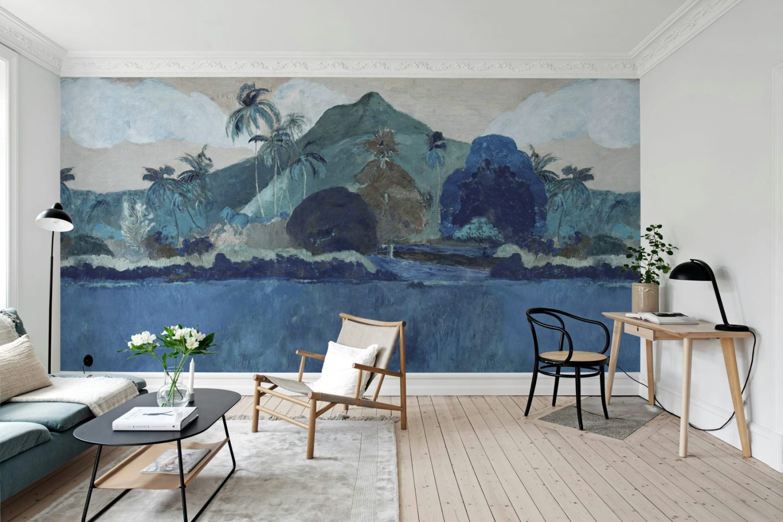 Tahitian Landscape, Blue, Rebel Walls 2