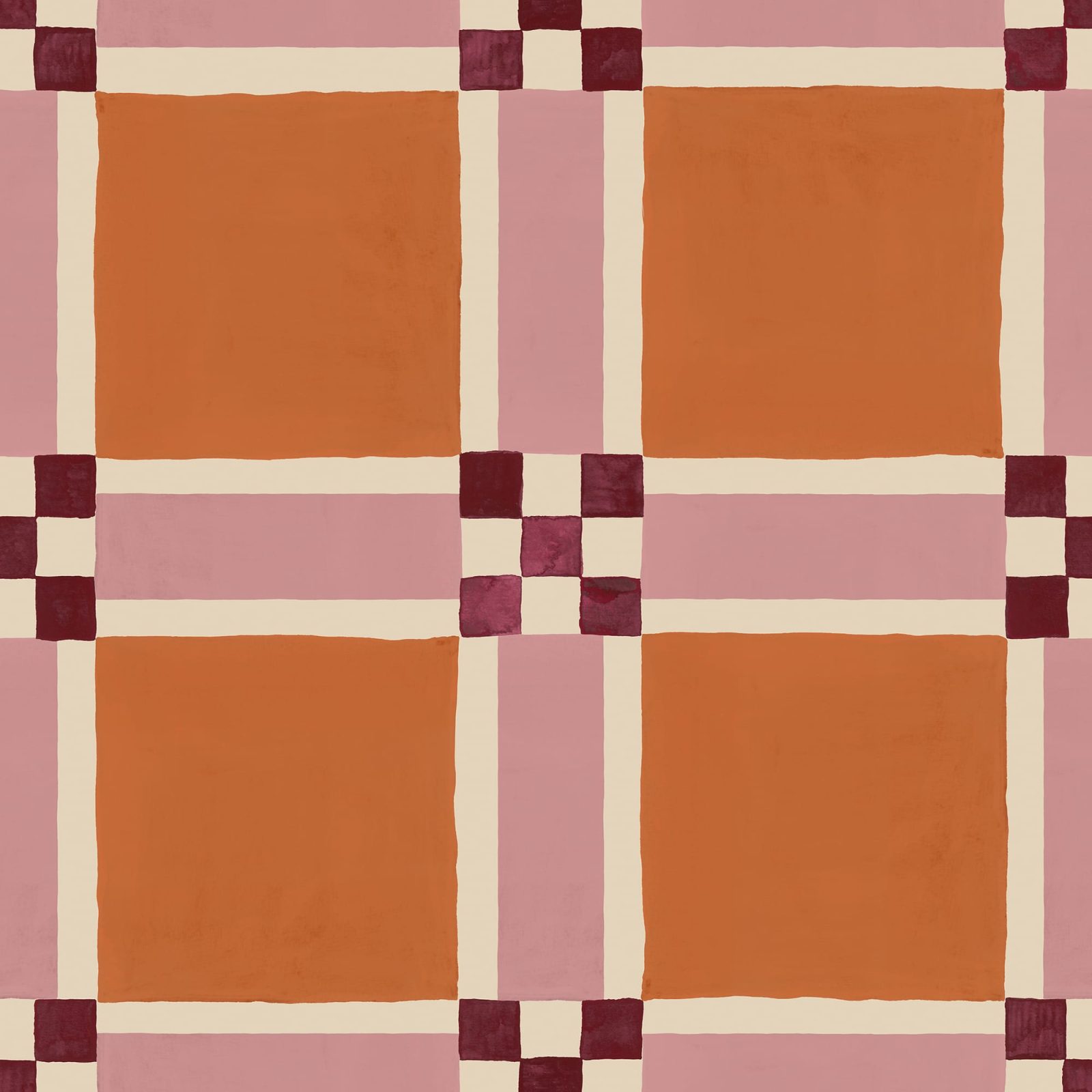 Bold Grid, Orange, Rebel Walls