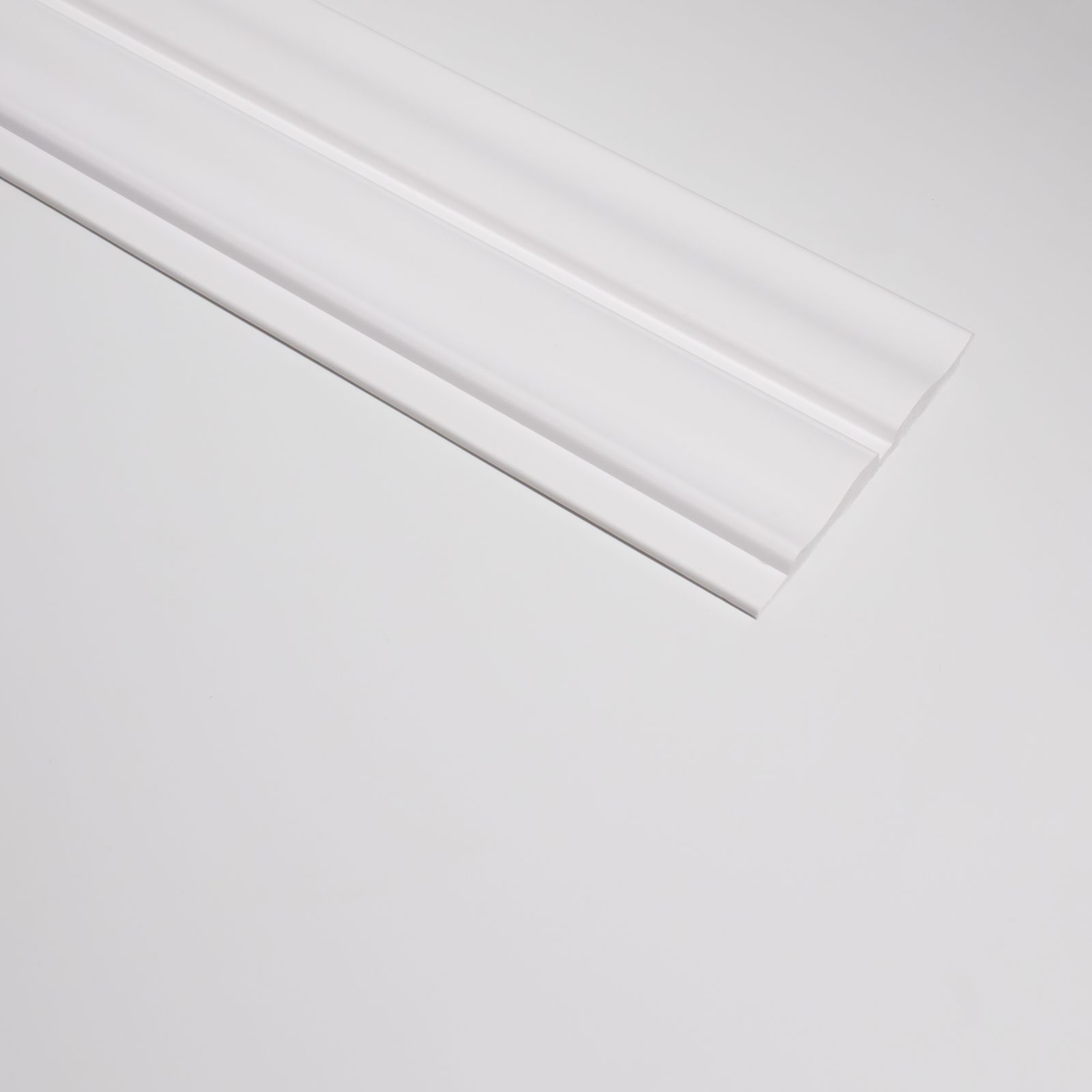 Riflaj decorativ 3D Versal, Alb, 270x11.5 cm, Lamelio 3