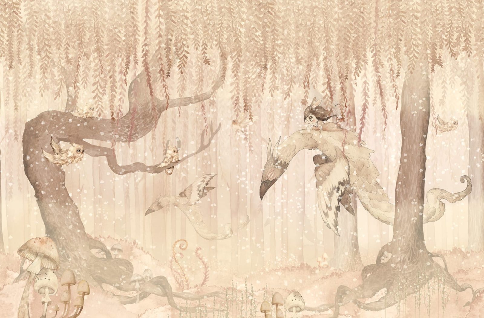 Dream Forest Girl, Sandy Pink, Rebel Walls