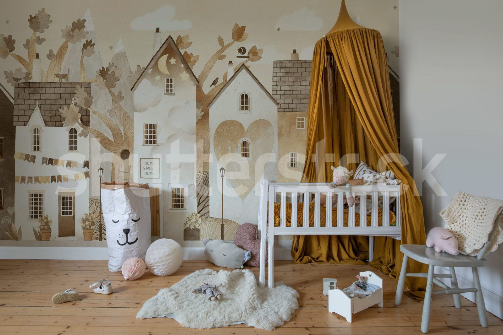 Cute Village, Autumn, Rebel Walls 2
