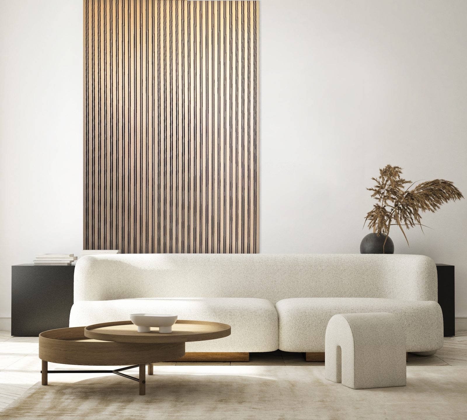 Riflaj decorativ 3D Milo, Oak Sonoma, 270x11.6cm, Lamelio 6