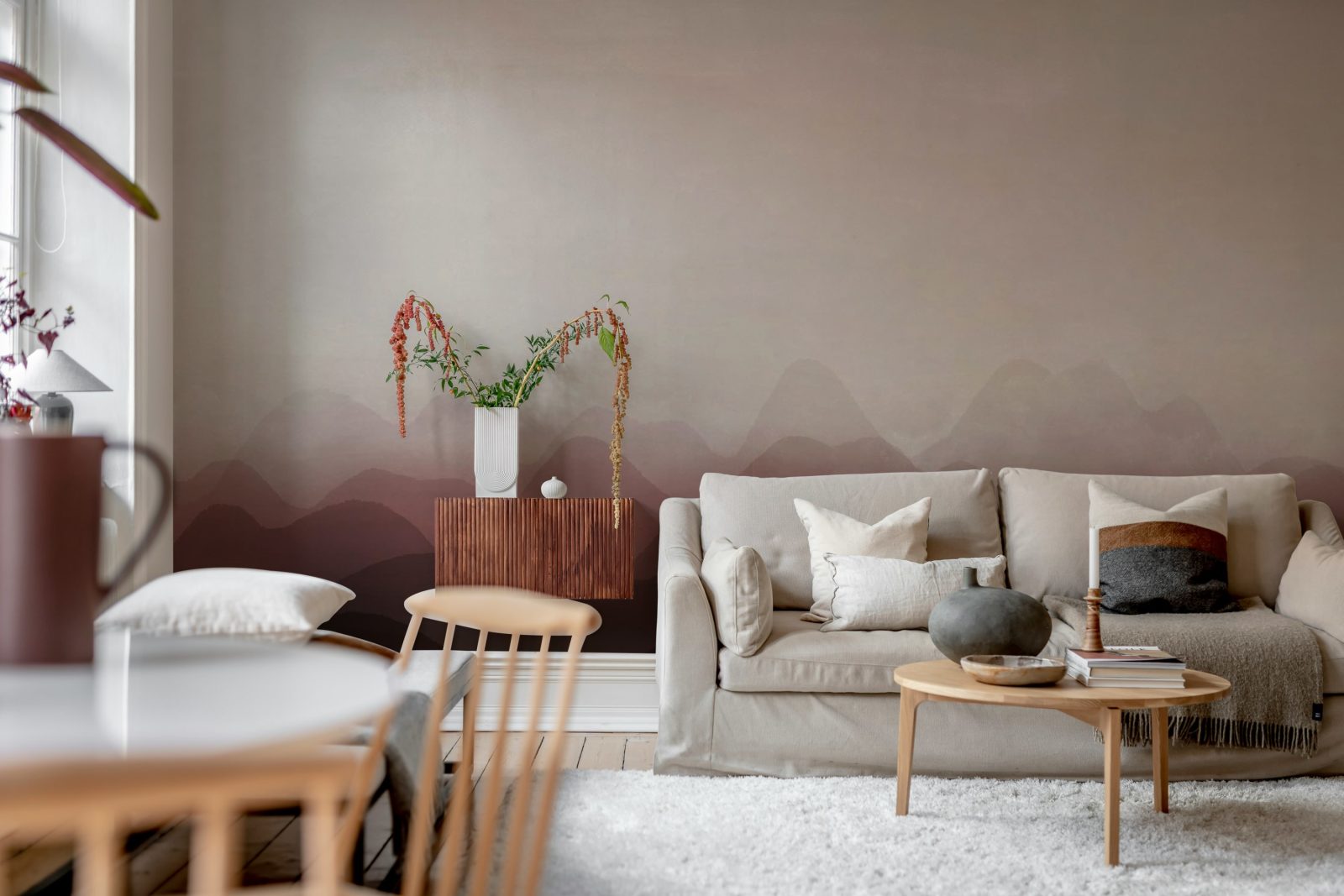 Gradient Flow, Burgundy, Rebel Walls 3