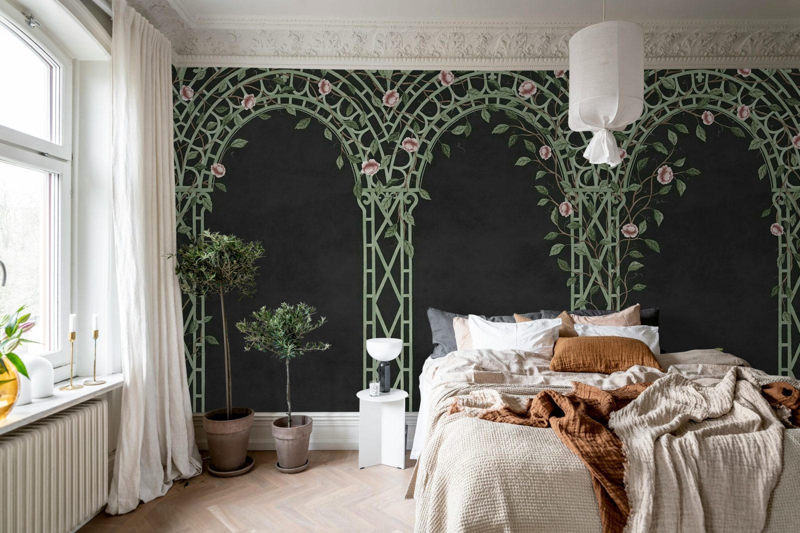 Poetic Trellis, Black, Rebel Walls 2