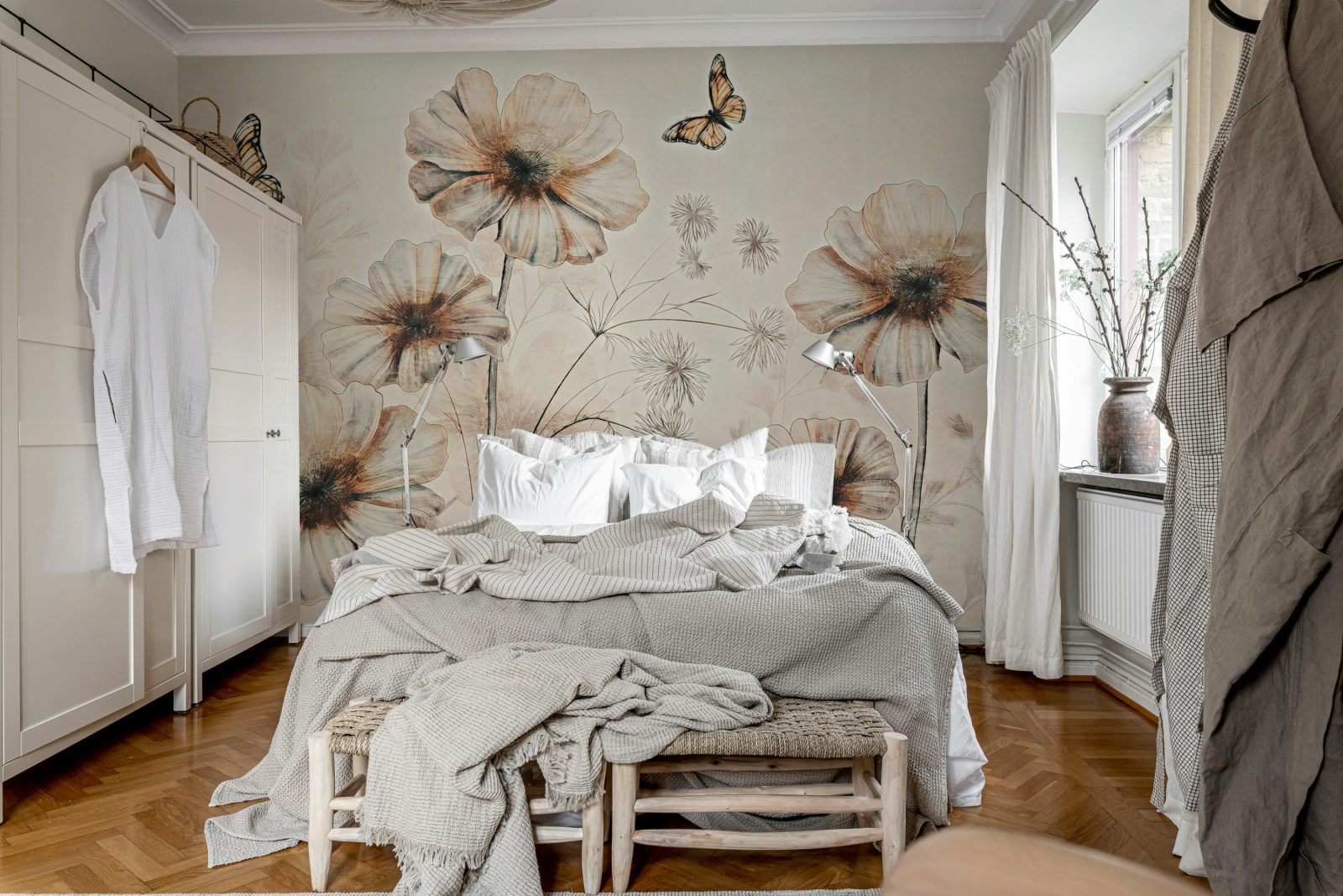 Giant Flowers, Pink, Rebel Walls 3