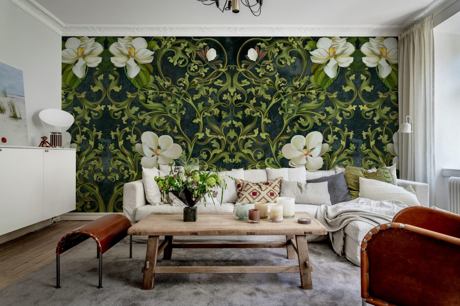 Fabulous Flowers, Green, Rebel Walls 2