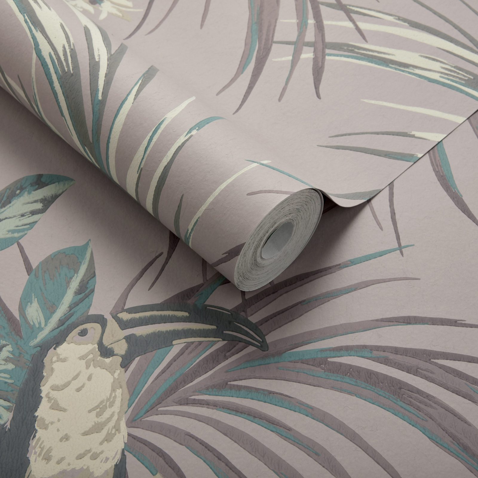 Le Toucan, Rose Pink Luxury Bird, 1838 Wallcoverings, 5.3mp / rola 3