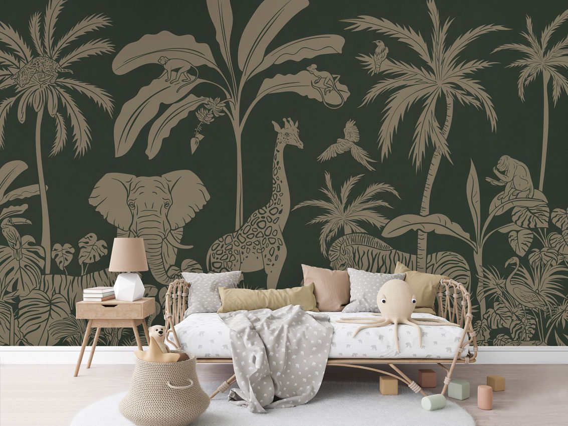 Monochrome Jungle - Green Vintage, Kikki Belle 3