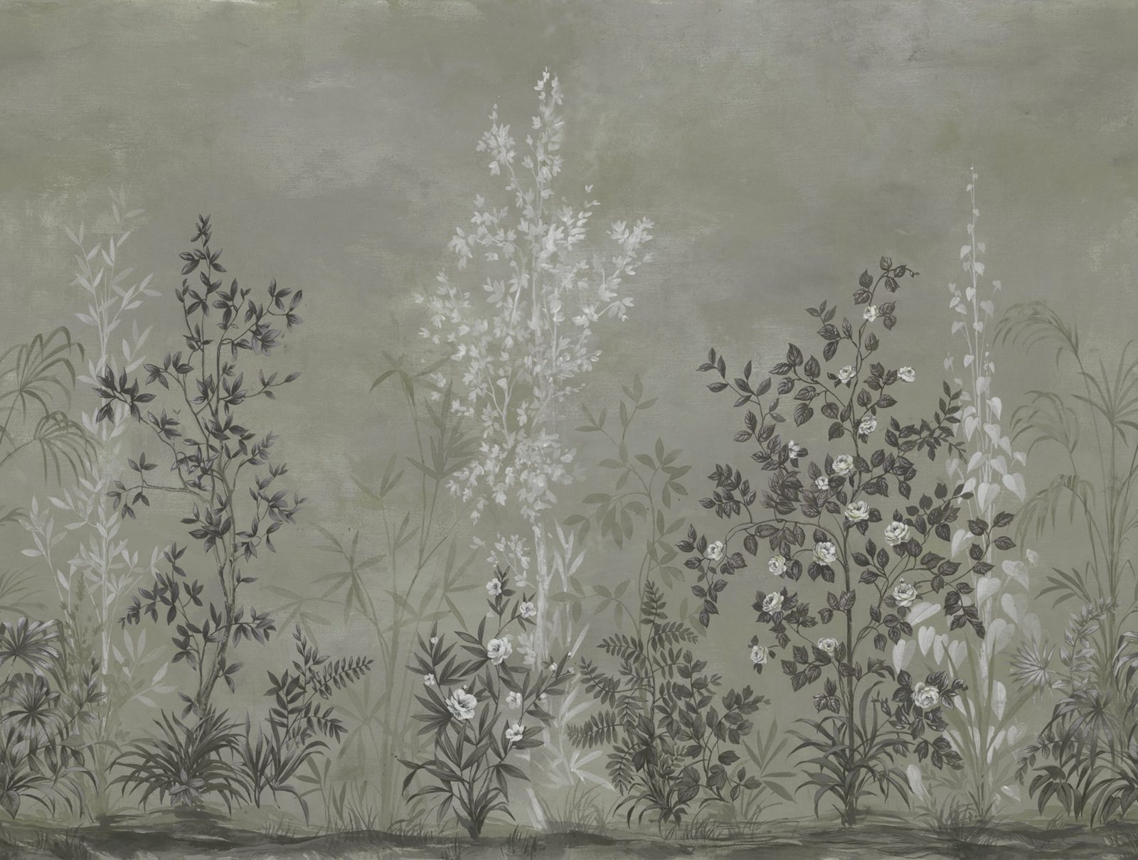 Chinoiserie Haze Green, Rebel Walls