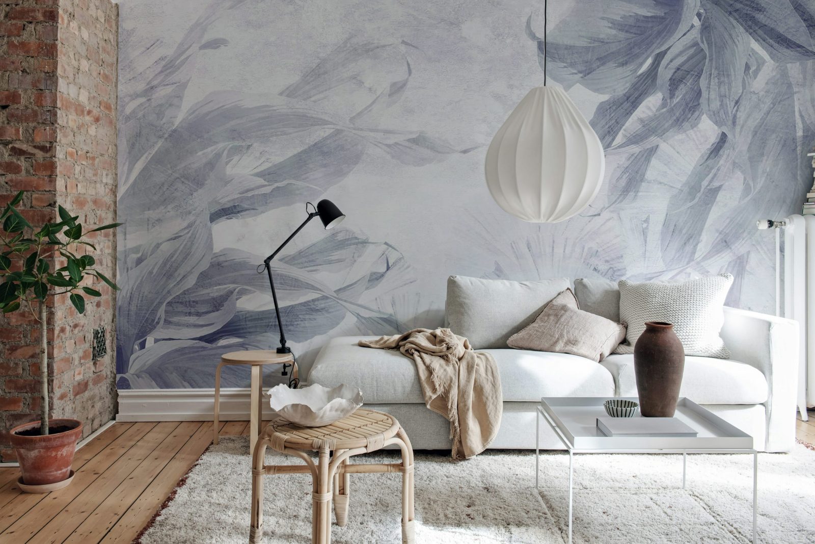Leafy Dream, Blue, Rebel Walls 2