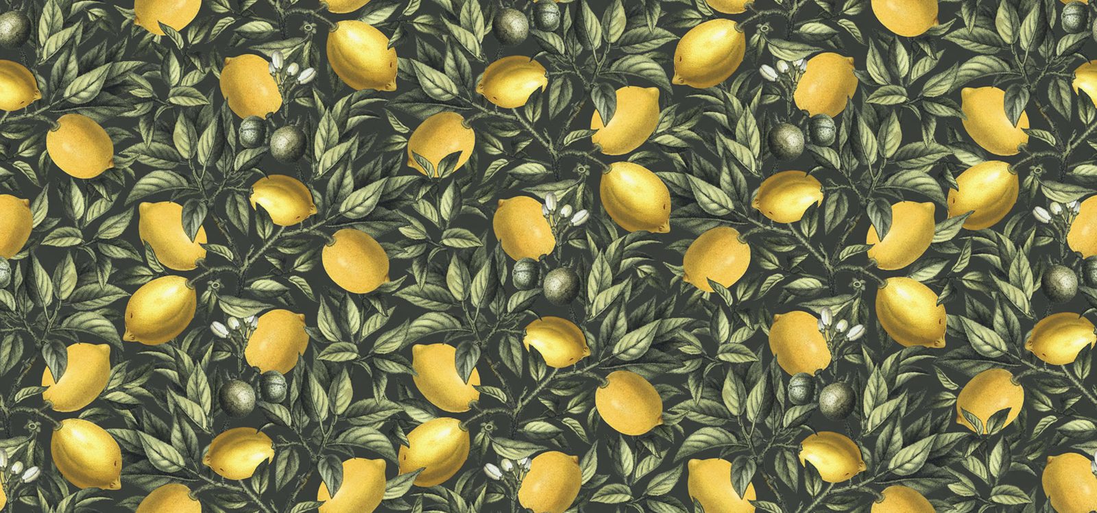 Lemon Tree, Dark Green, Rebel Walls
