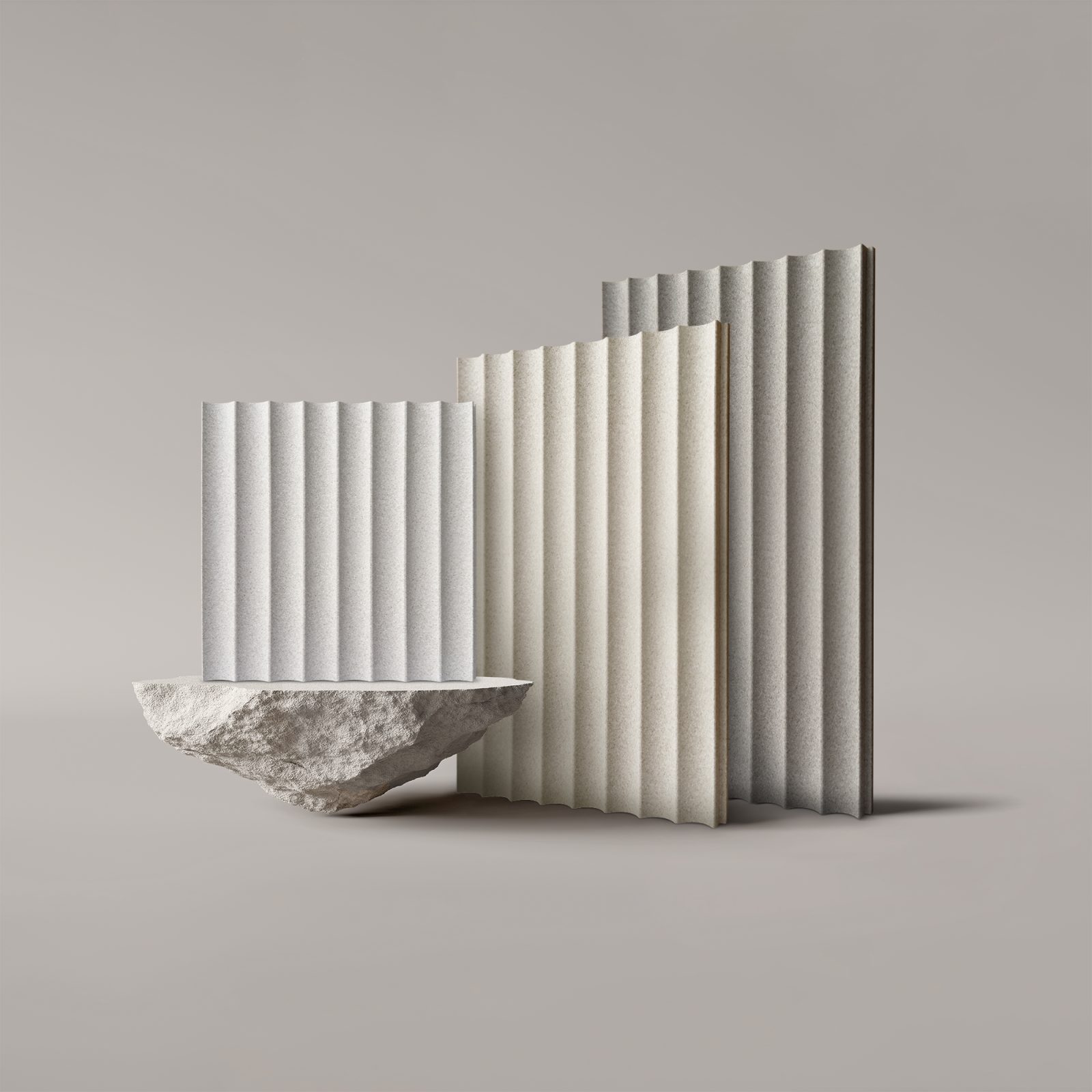 Riflaj decorativ Gresso, Stone Grey, 270x25cm, Lamelio 5