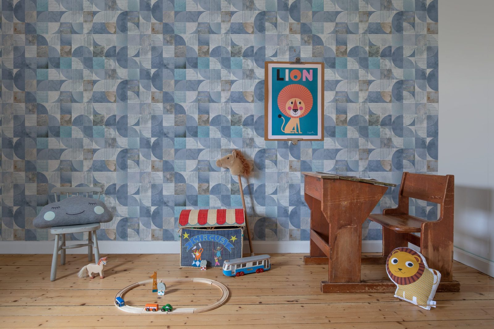Multi Blocks, Soft Blue, Rebel Walls 3