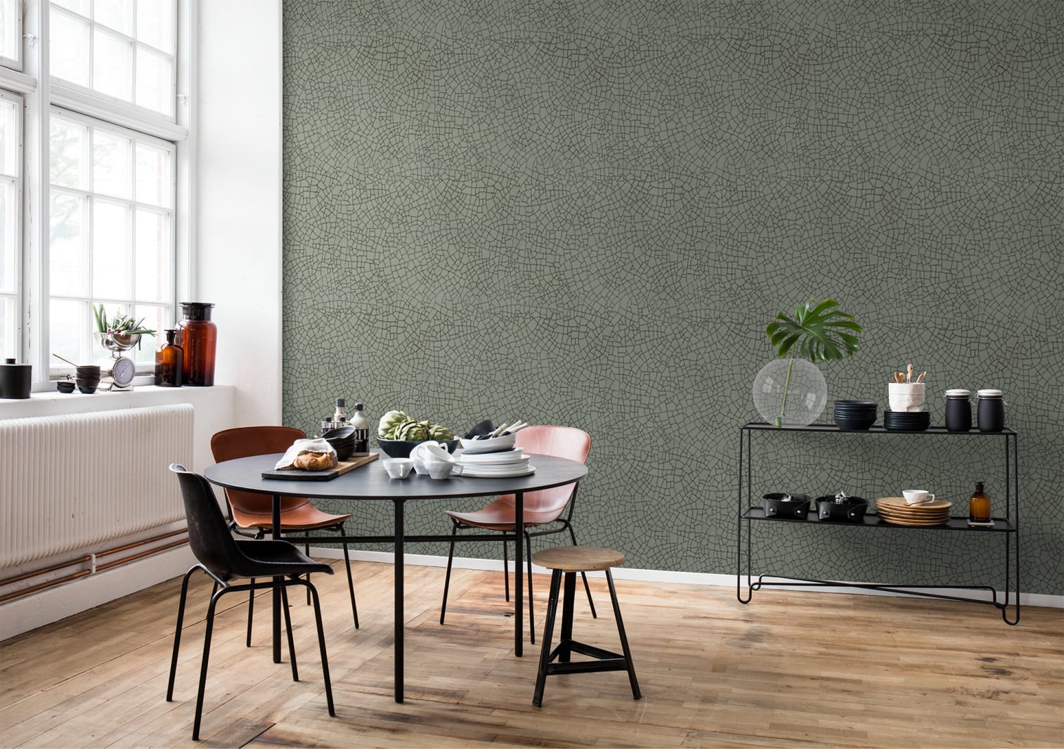 Raku Crackle, Jade, Rebel Walls 4