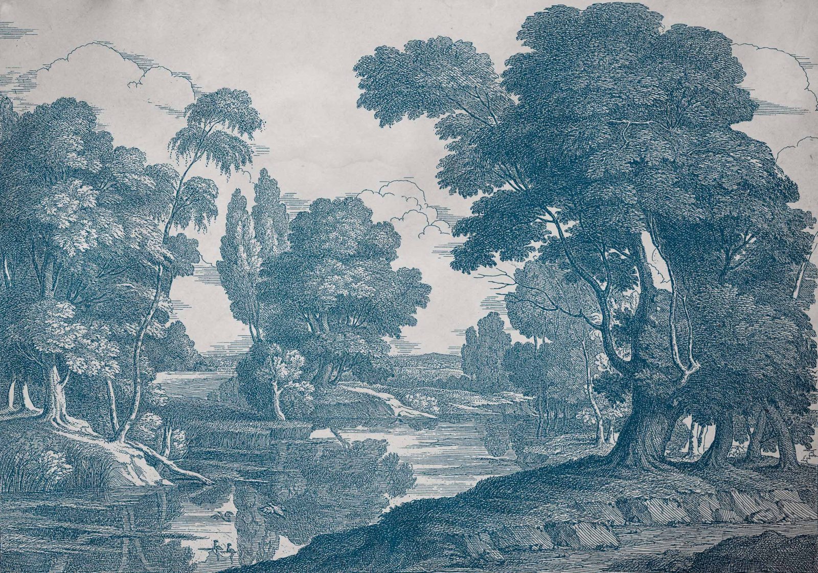 Engraving, Blue, Coordonne