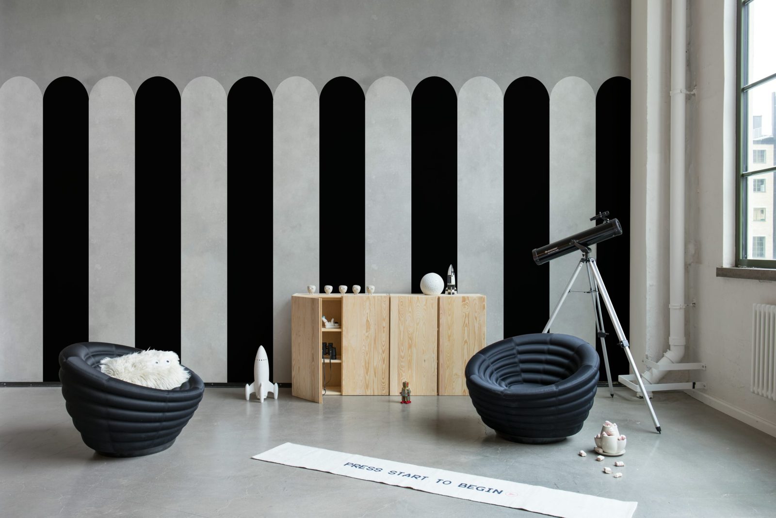 Circus Stripes, Licorice, Rebel Walls 2