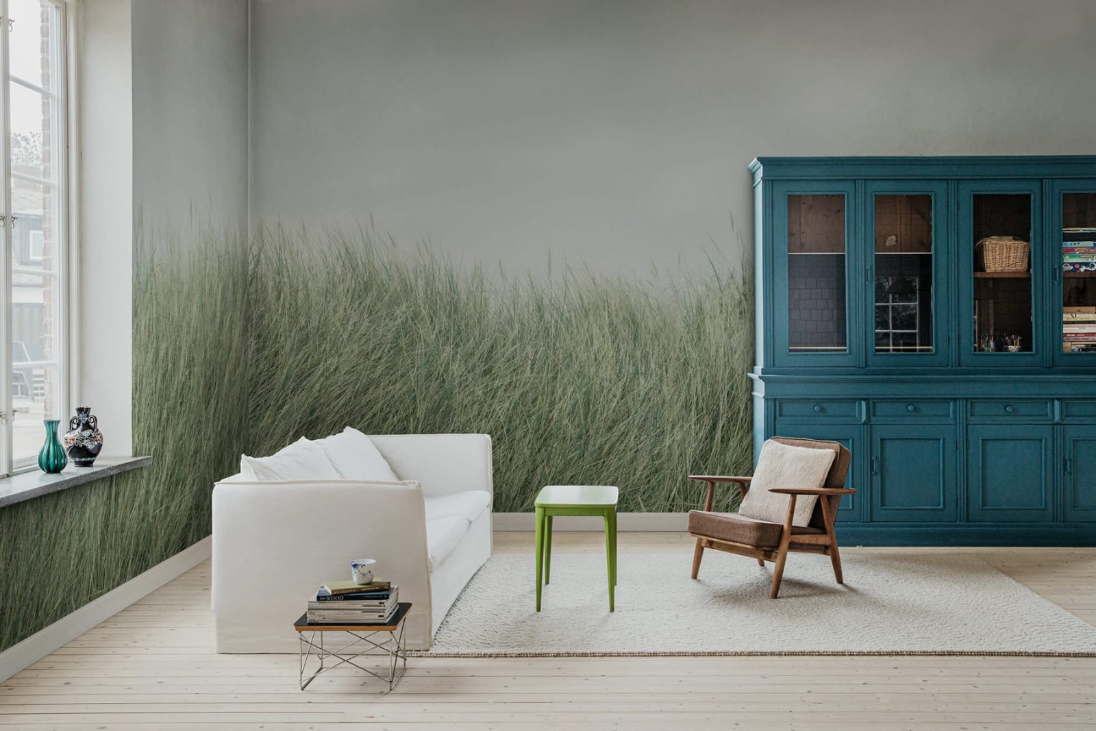 Scandinavian Reed, Green, Rebel Walls 2