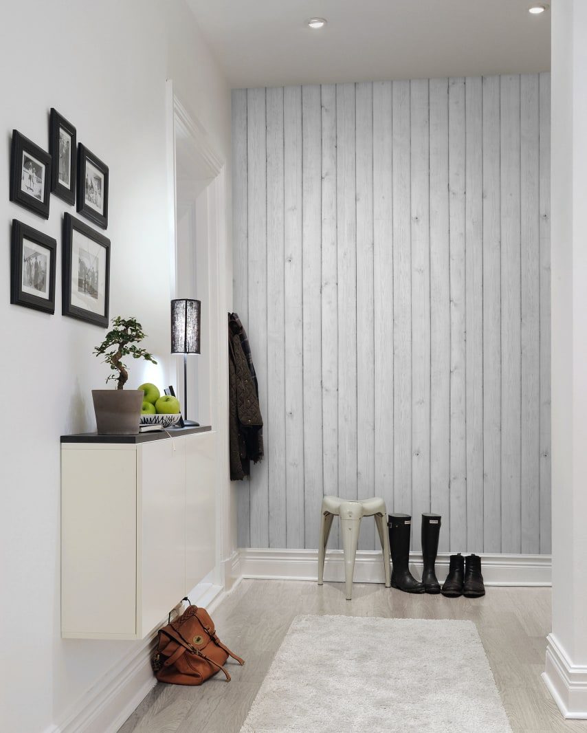 Horizontal Boards, White, Rebel Walls 4