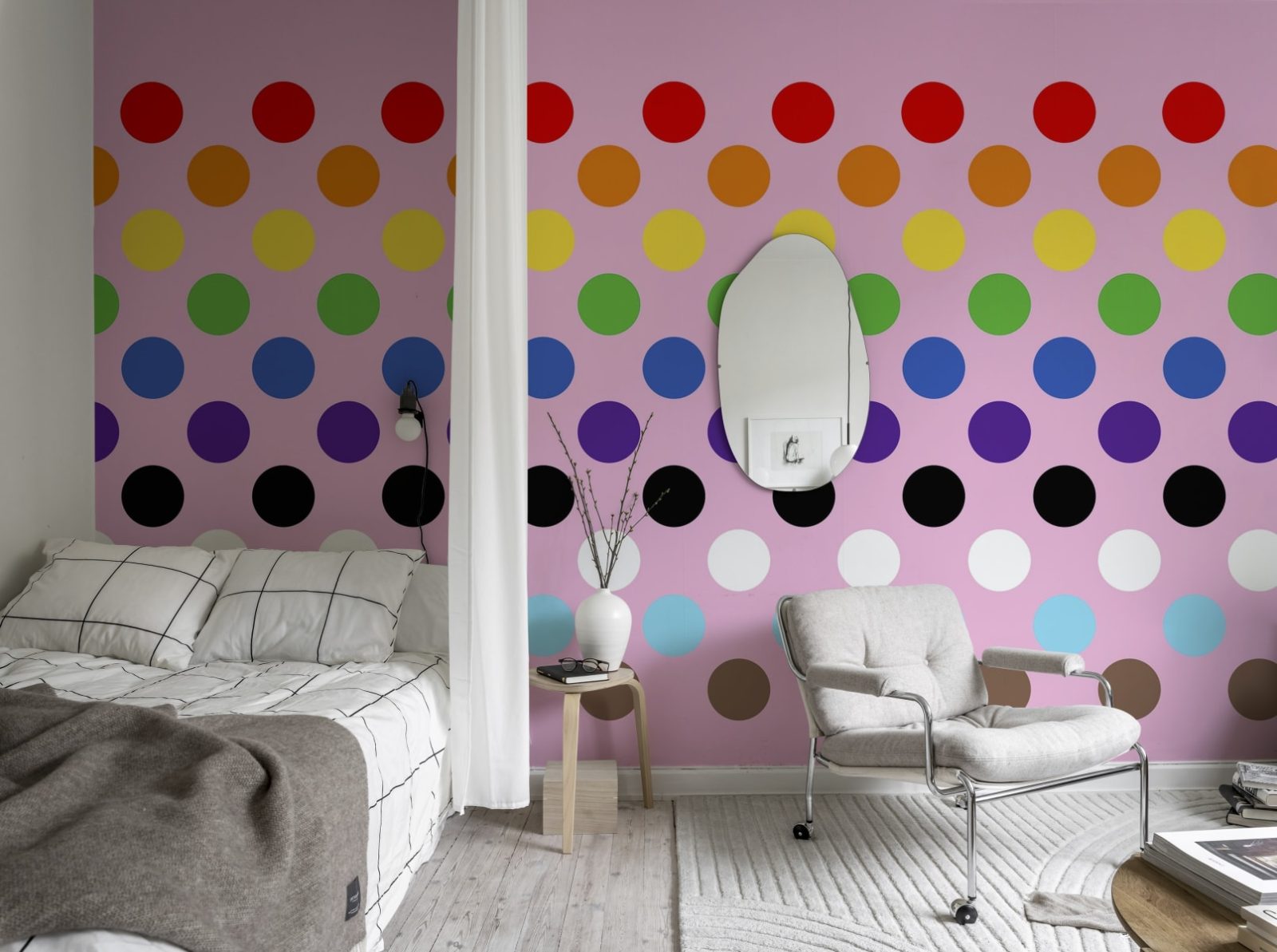 Big Dots, Happy Pink, Rebel Walls 3