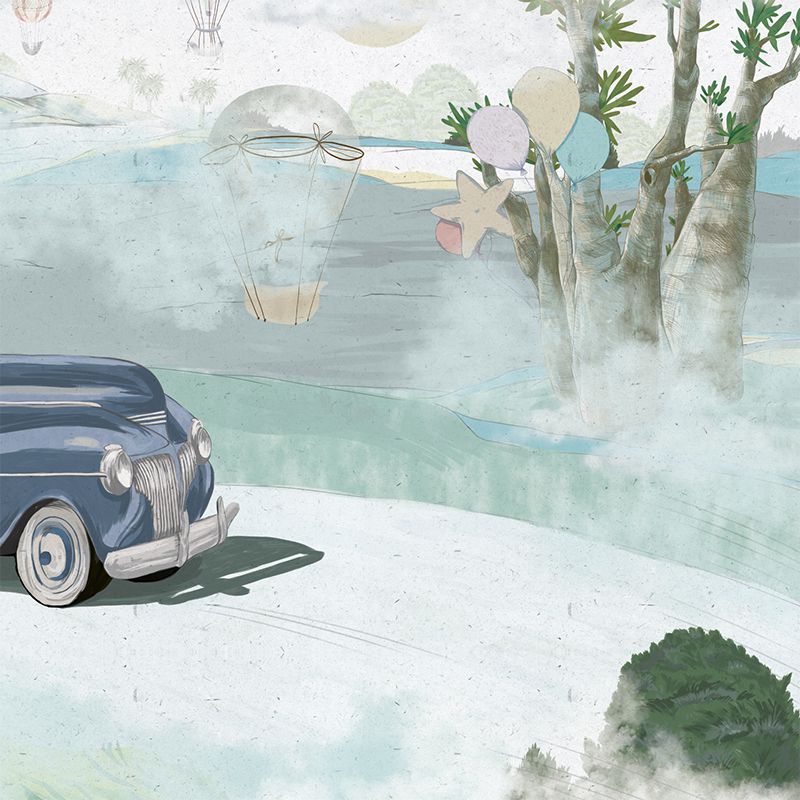 Retro cars (blue), VLAdiLA 3