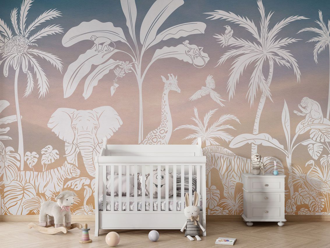 Monochrome Jungle - Sky Pink, Kikki Belle 2