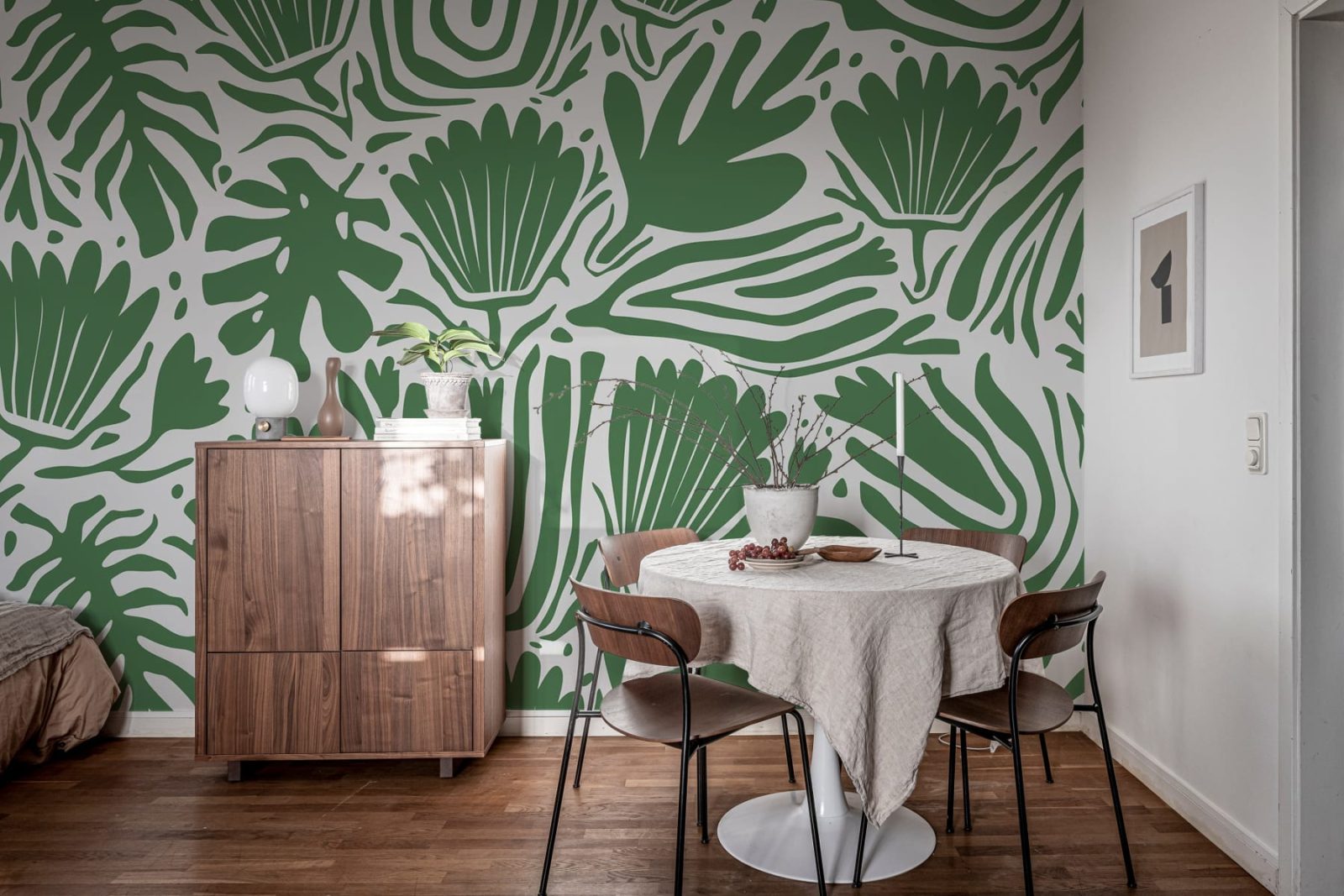 Abstract Blossoms, Green, Rebel Walls 2