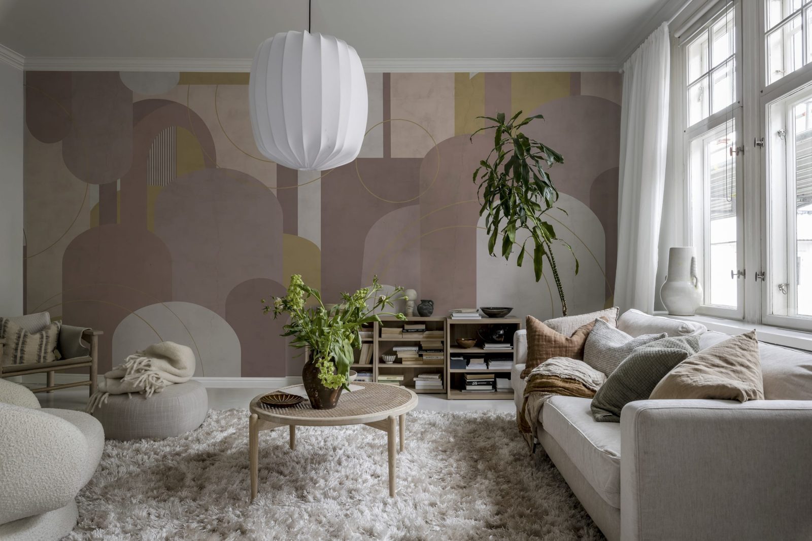 Lovely Arches, Pink, Rebel Walls 2