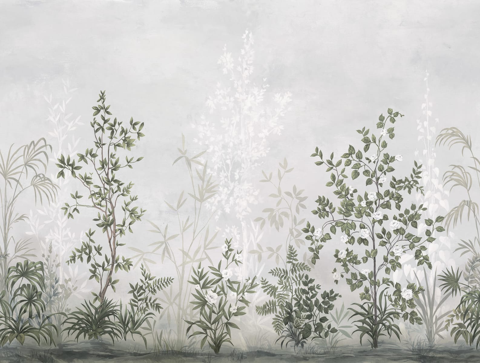 Chinoiserie Haze, Sage Green, Rebel Walls