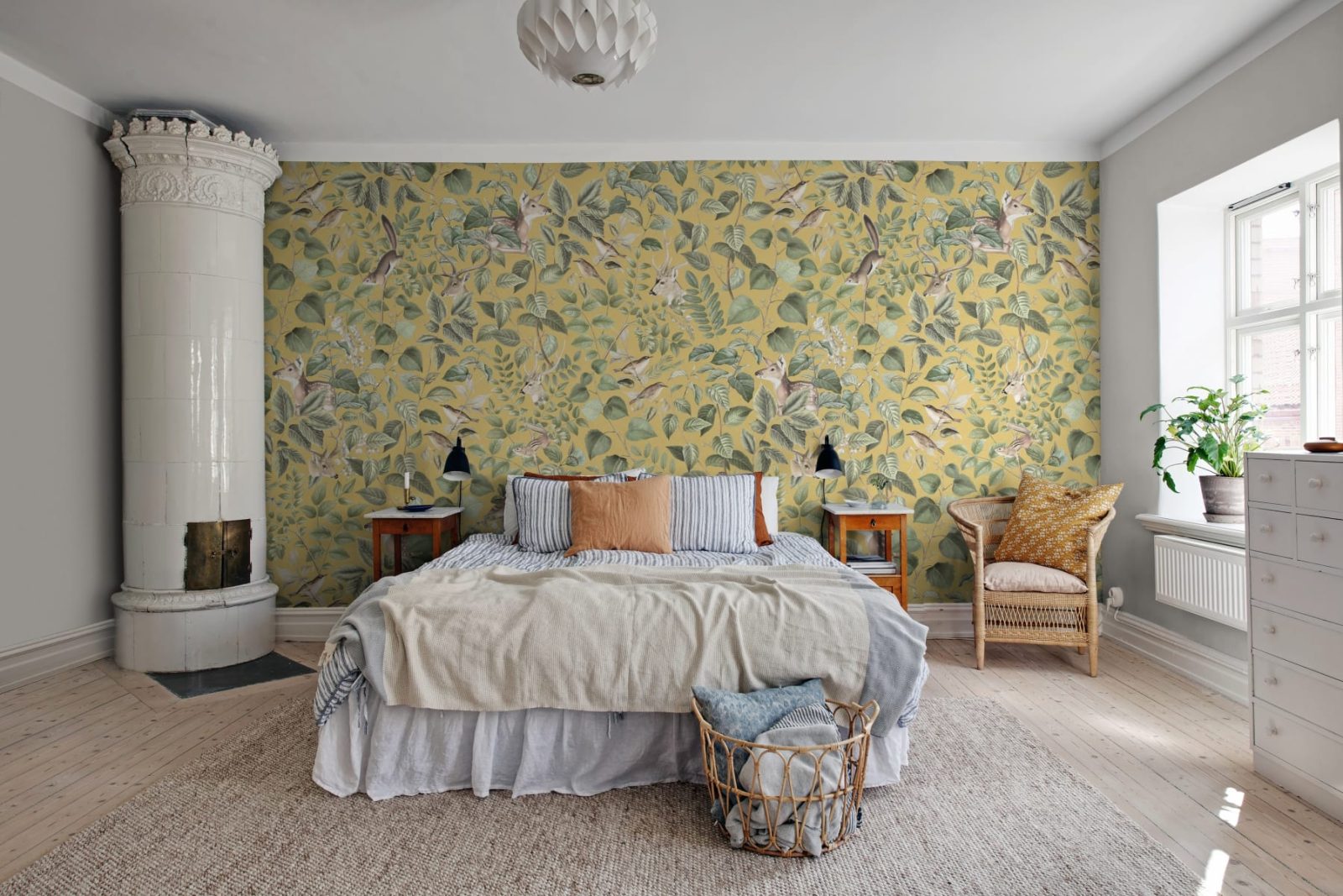 Forest Animals, Yellow, Rebel Walls 3