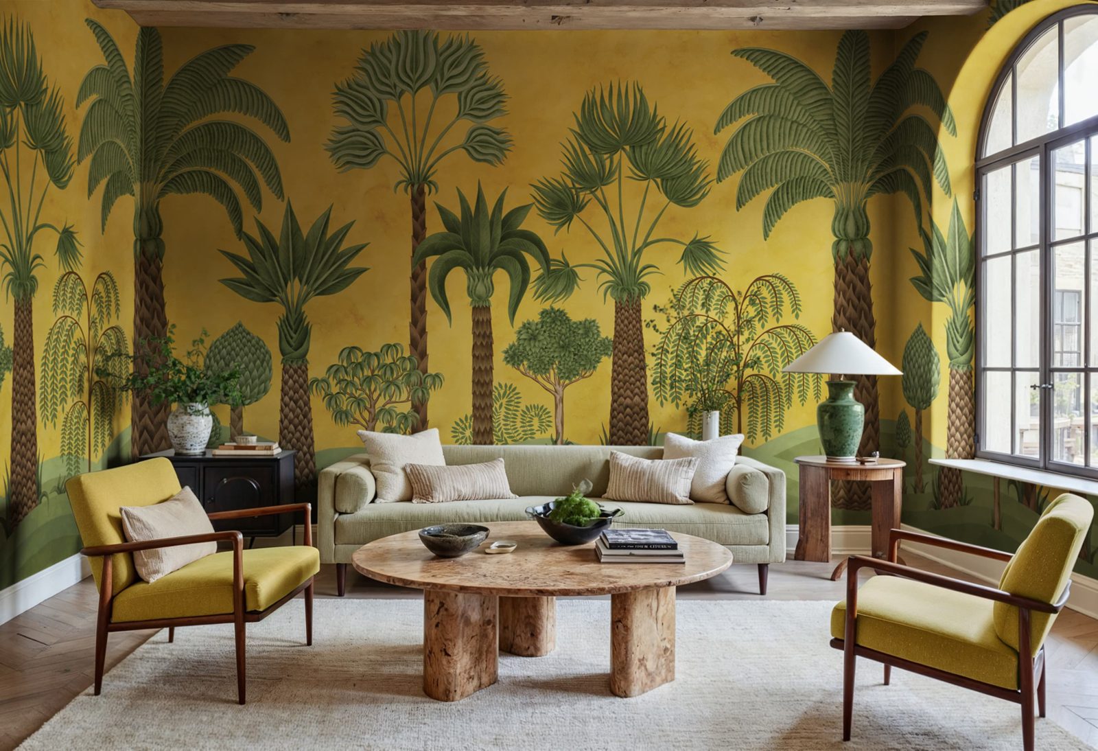 Botanical Bliss, Yellow, Rebel Walls 3