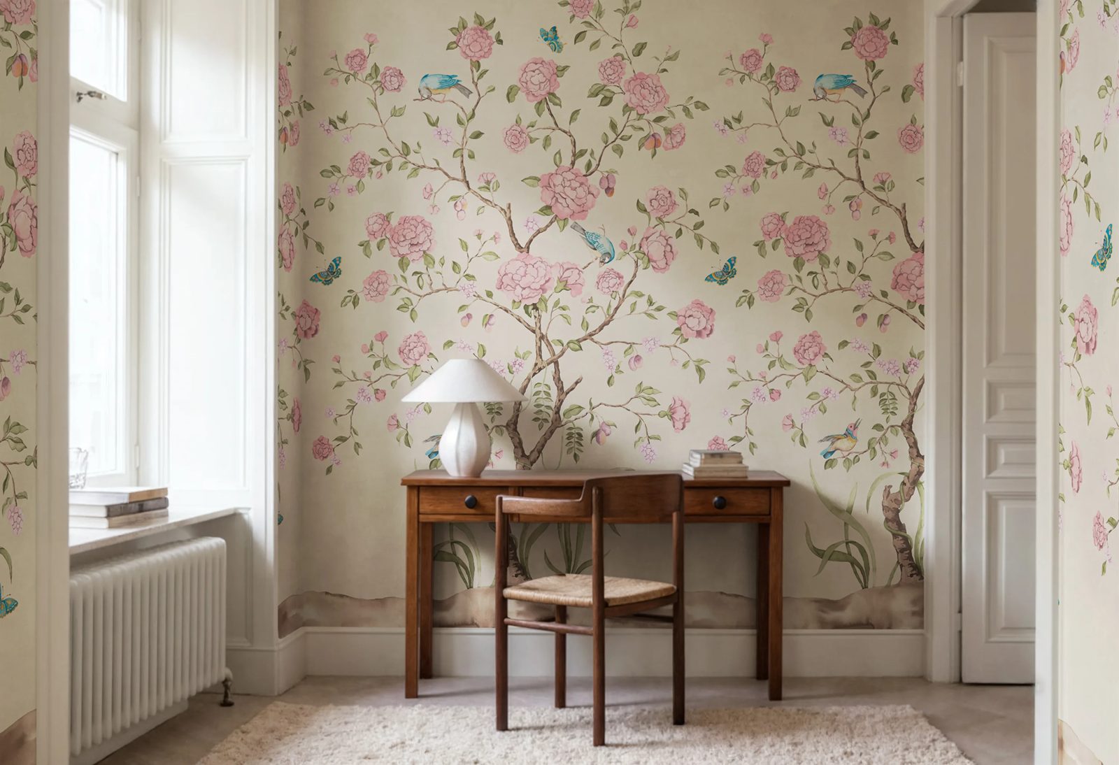 Chinoiserie Botanica, Pink, Rebel Walls 2