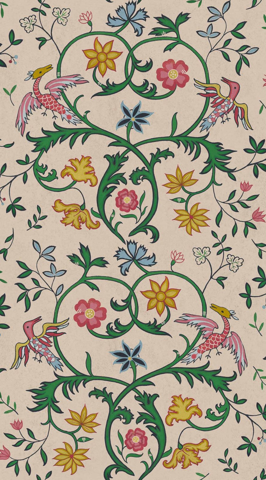 Antwerp Damask, Stone, Coordonne, 5mp / rola