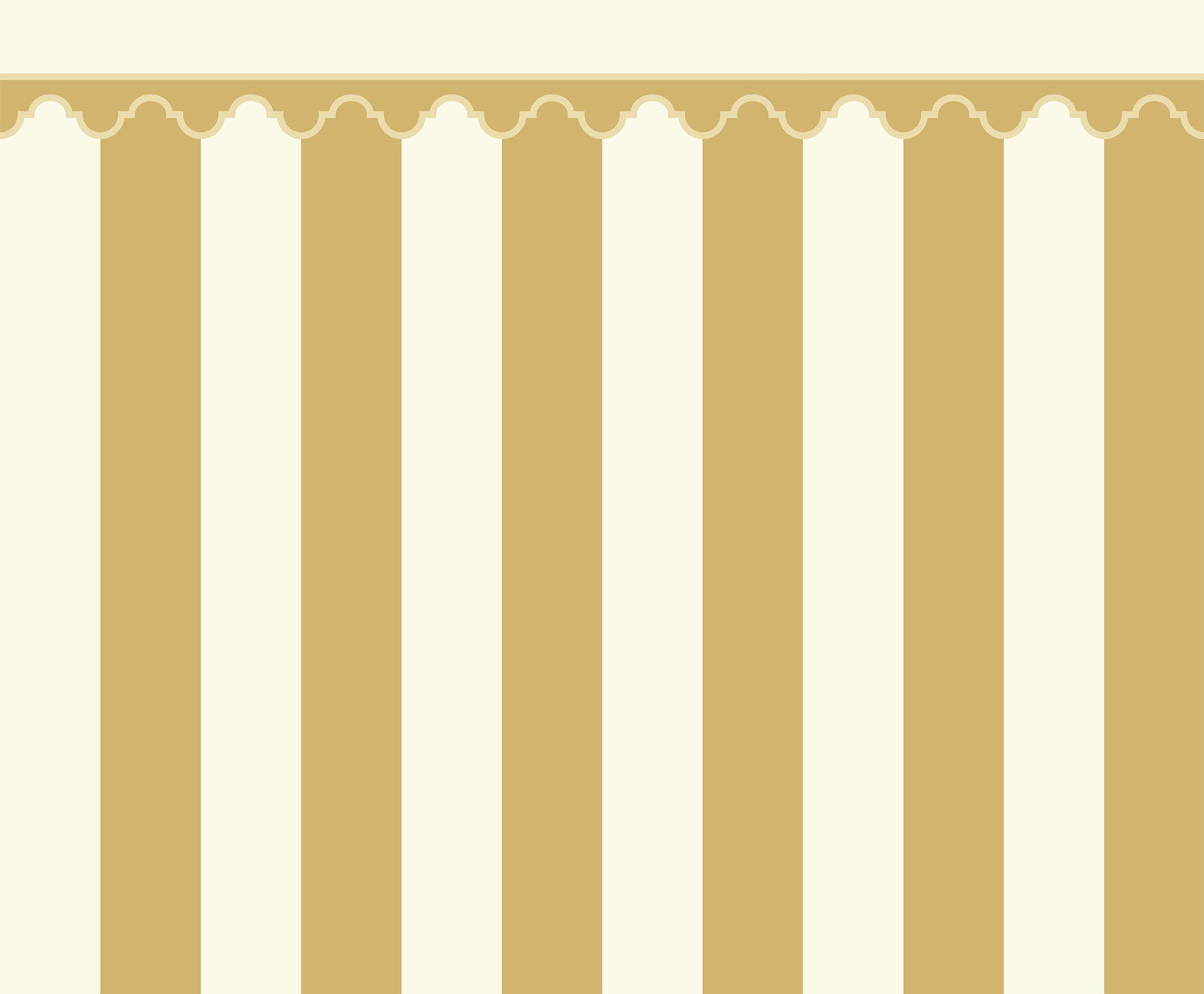 Stripe Chateau, Yellow, Rebel Walls