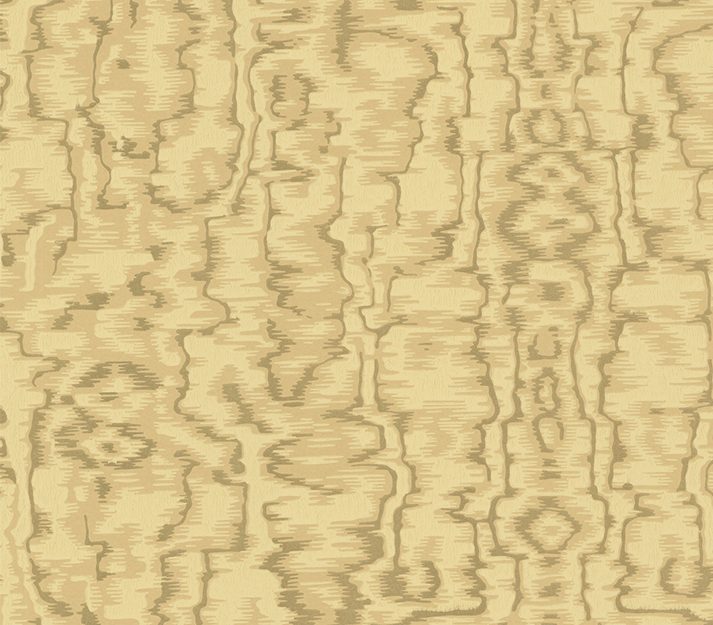 Avington, Gold Luxury Moire, 1838 Wallcoverings, 5.3mp / rola