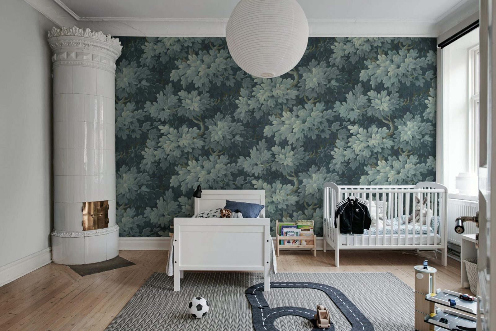 Vintage Foliage, Dark Blue, Rebel Walls 2