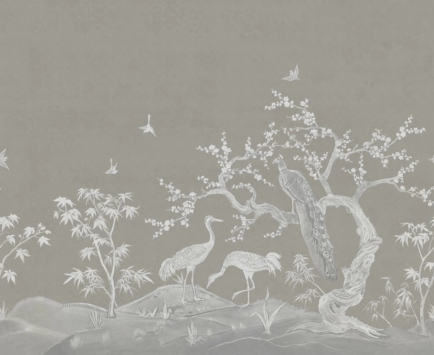 Chinoiserie Lace, Natural Beige, Rebel Walls