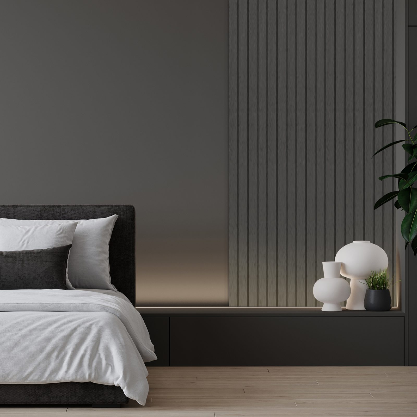 Riflaj decorativ Roca, Stormy Grey, 270x25cm, Lamelio 5