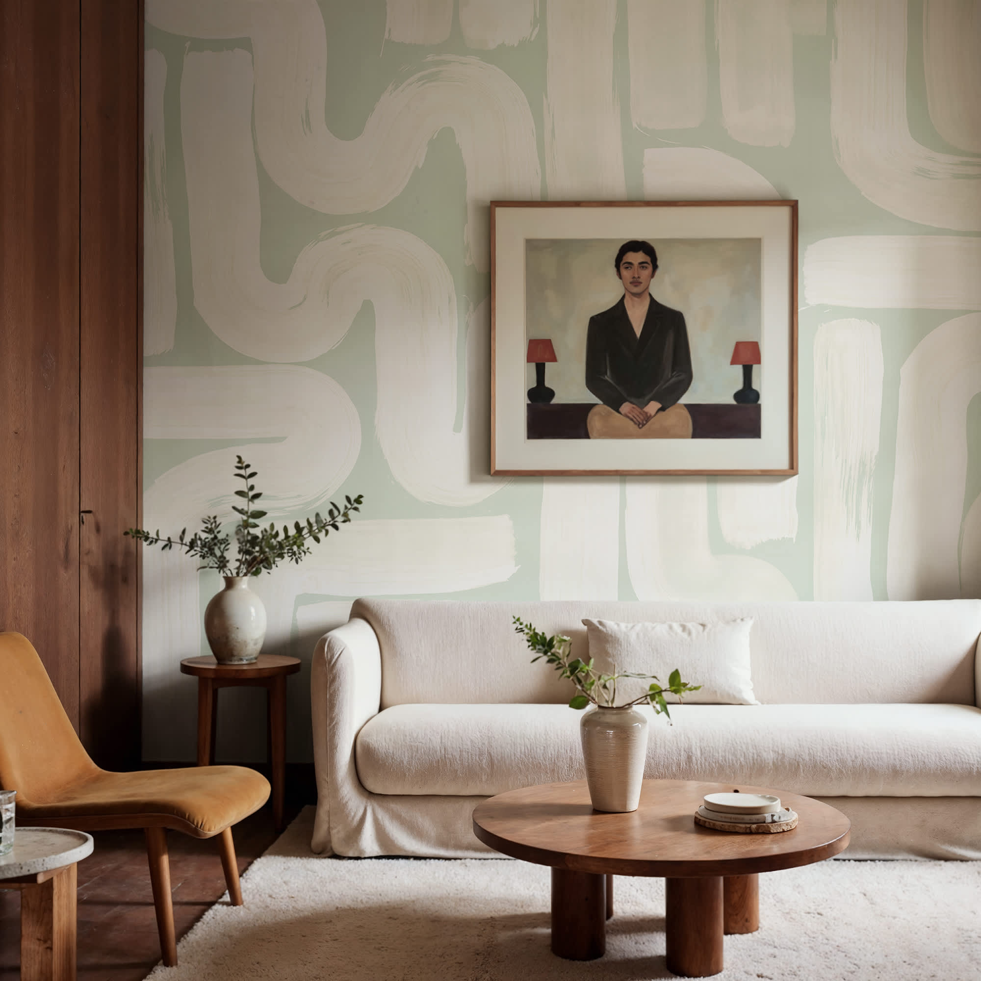 Drape Brush, Green, Rebel Walls 3