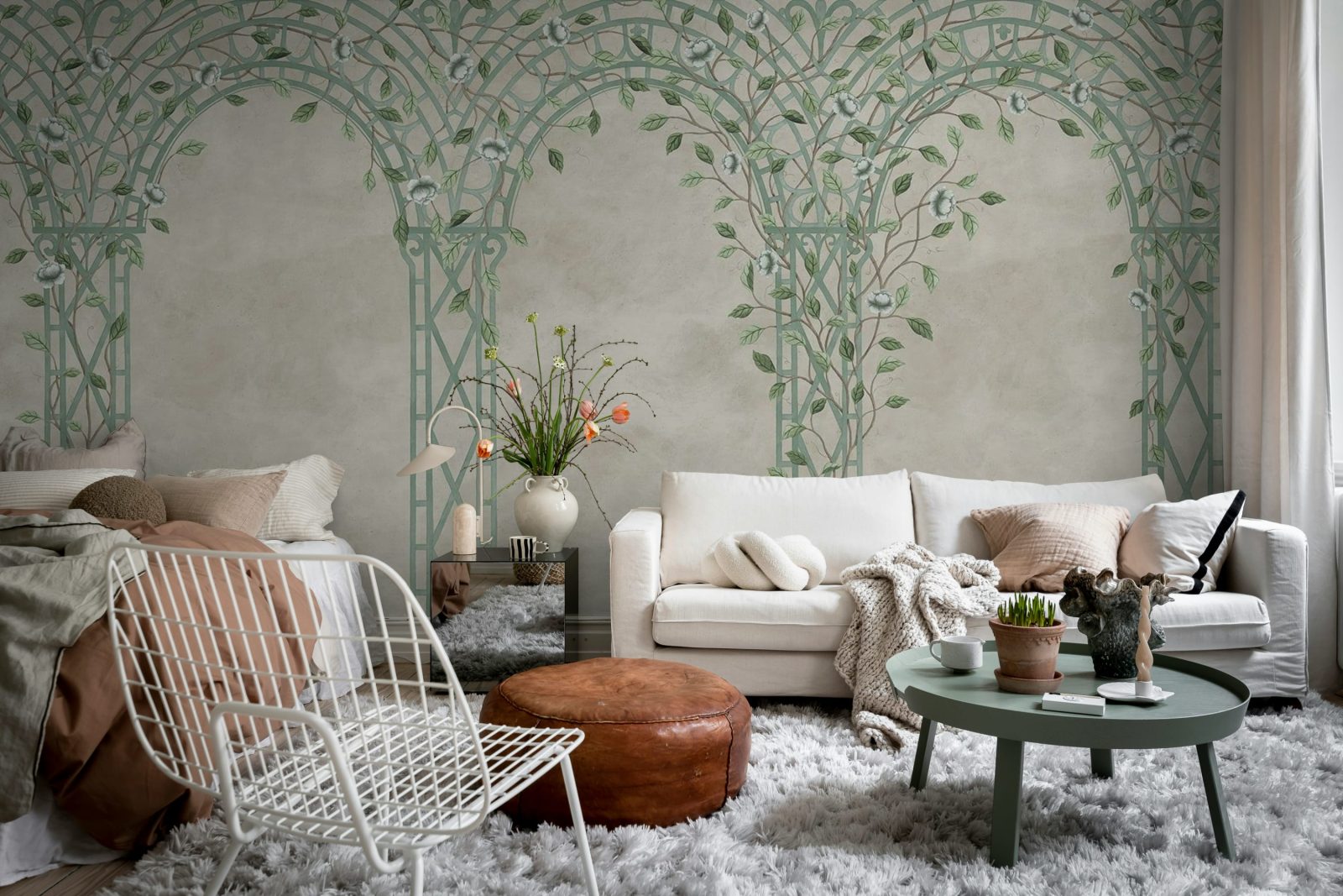 Poetic Trellis, Light Blue, Rebel Walls 2