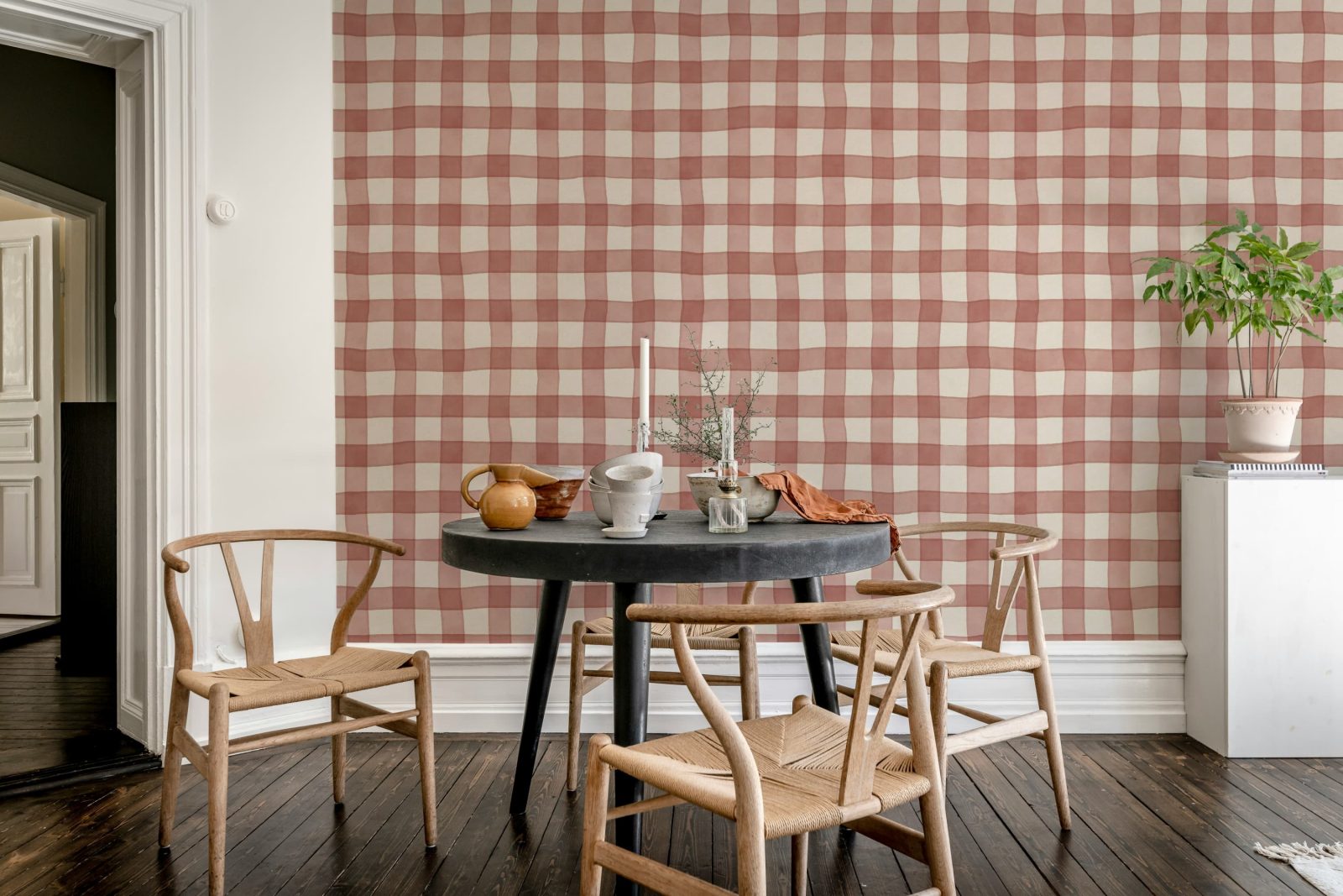 Gingham, Red, Rebel Walls 3