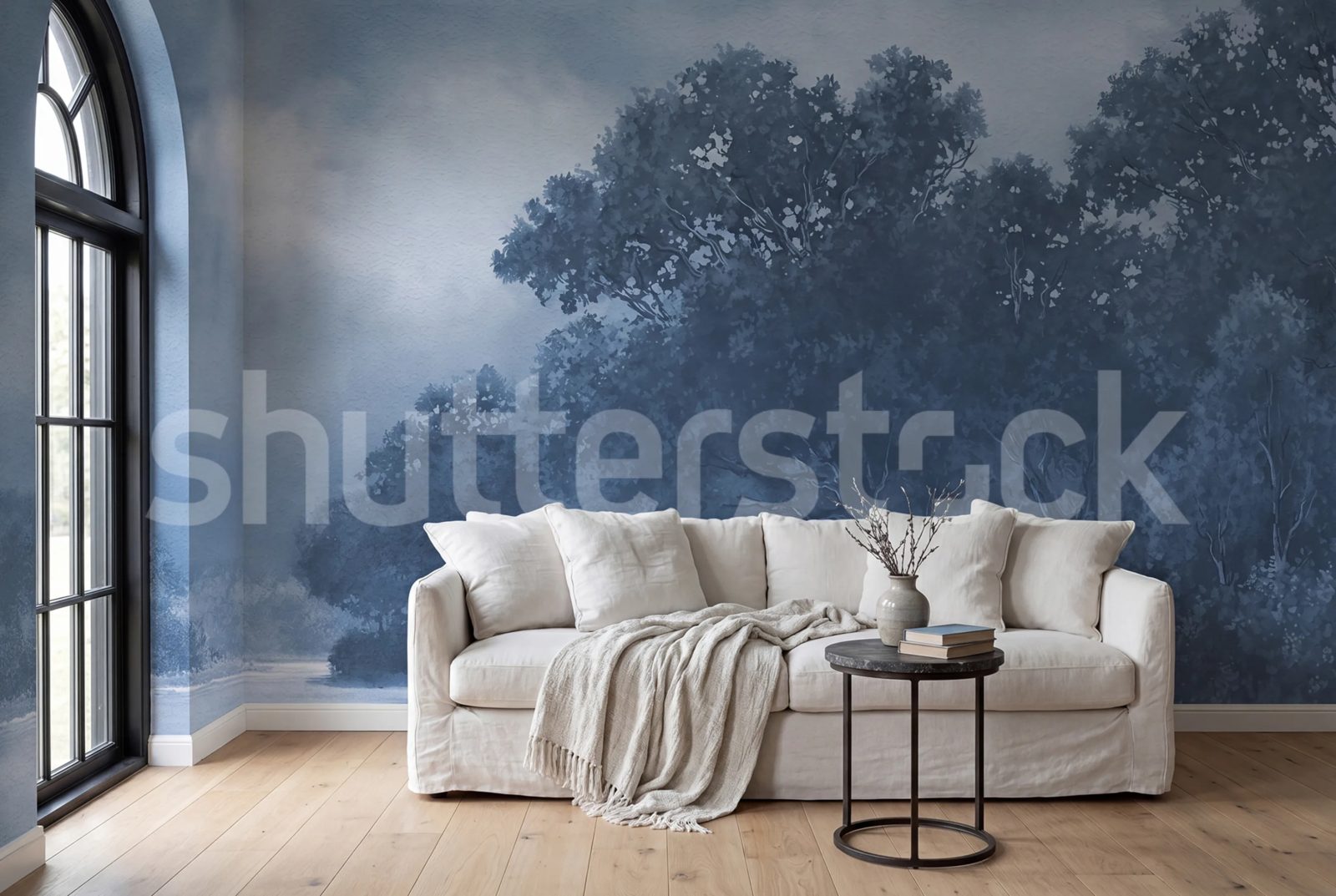 Tranquil Forest, Blue, Rebel Walls 2