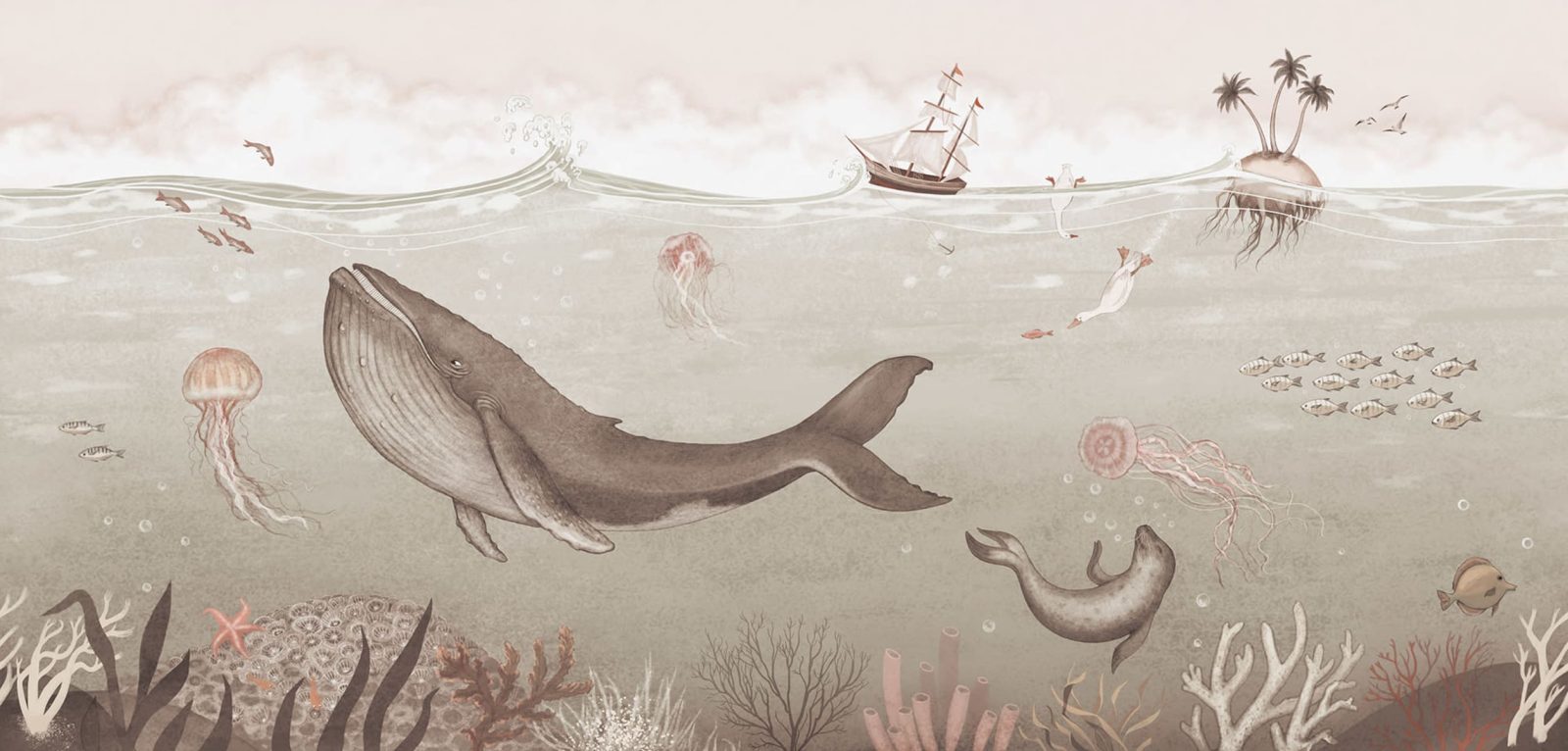 Under the Sea, Beige, Rebel Walls