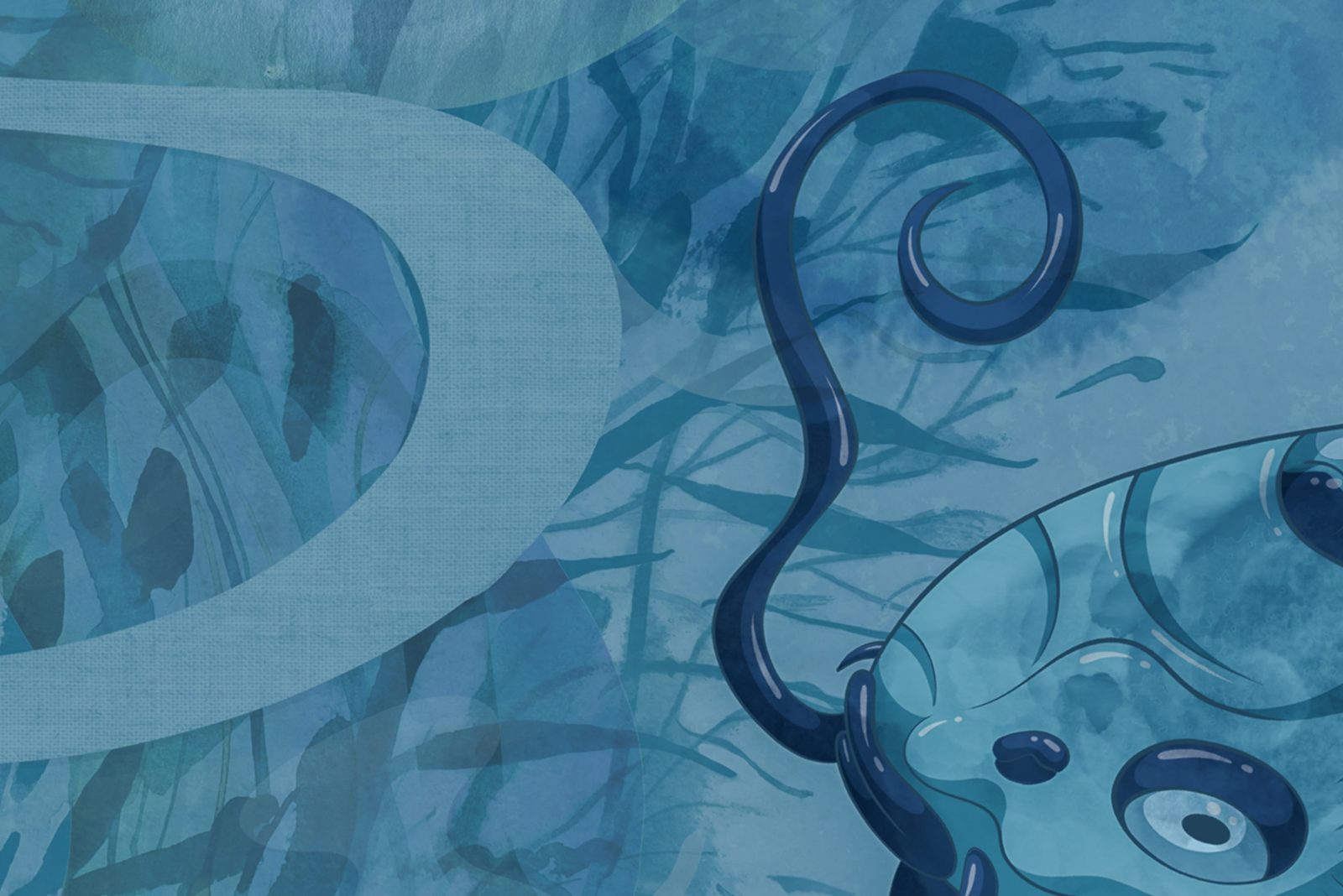 Atlantis Fish, Blue, Rebel Walls 4