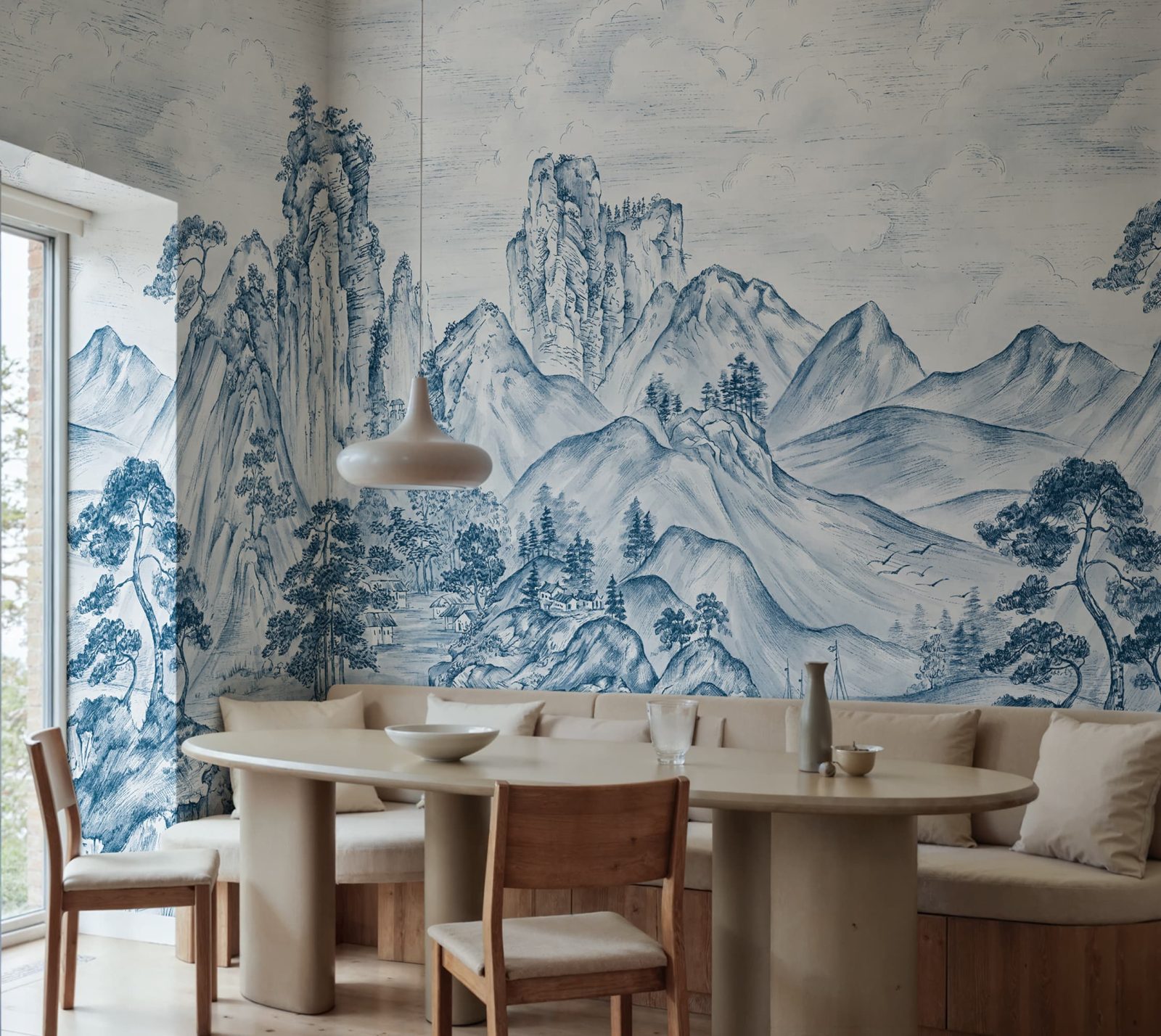 Timeless Pines, Blue, Rebel Walls 3